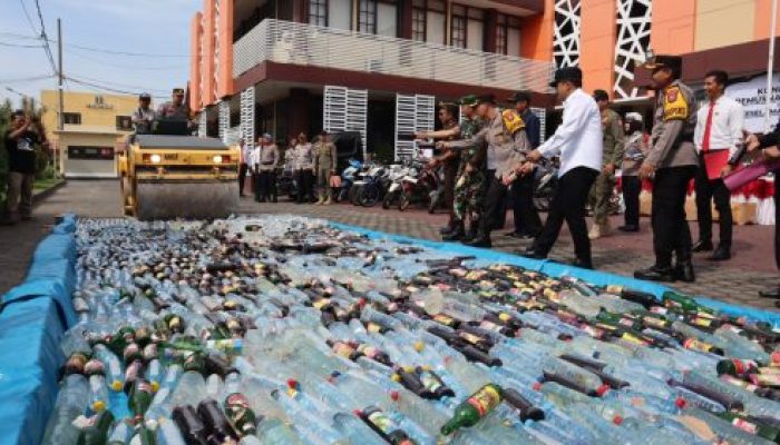 Ratusan Barang Bukti Hasil Ops Pekat Semeru 2024 Dimusnahkan