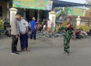 Beri Rasa Aman Saat Sholat Idul Fitri 1445 H, Koramil Krucil Probolinggo Lakukan Pengamanan