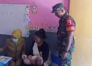 Koramil Bantaran Kawal Pelaksanaan Imunisasi Oridefteri Di Wilayah Binaan
