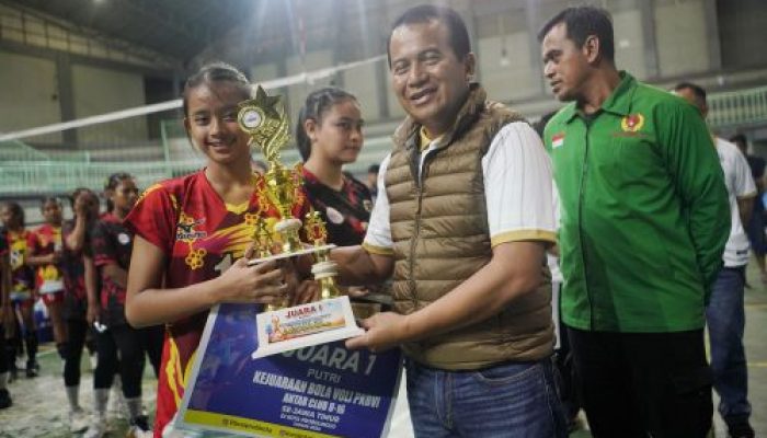 Kejuaraan Bola Voli U-16 se-Jatim Resmi Ditutup, Partai Final Berlangsung Sengit
