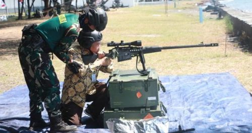 Heri Sulistyanto Uji Coba Senjata Artileri TNI AL di Paiton