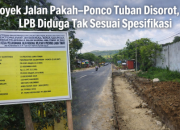 Proyek Jalan Pakah-Ponco Tuban Disorot, LPB Diduga Tak Sesuai Spesifikasi