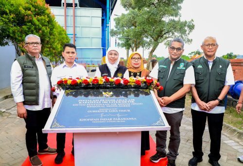 Pemprov Jatim Resmikan Instalasi Pengolahan Air 100 Liter per Detik SPAM Regional Mojolagres di Mojokerto