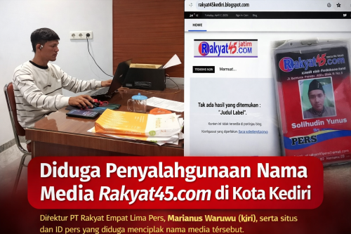 Direktur PT Rakyat Empat Lima Pers Soroti Dugaan Pencatutan Nama Media di Kediri