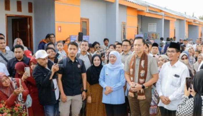 AHY dan Khofifah Resmikan 166 Hunian Layak di Gresik, Kawasan Kumuh Disulap Jadi Lingkungan ASRI